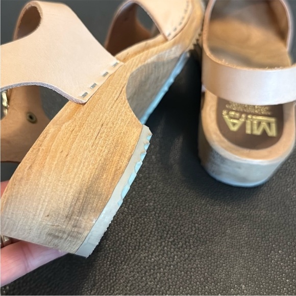 ❤️🔥Mia - Anja Swedish Clogs in Natural Leather - Size EU40 / US 9.5 - Picture 3 of 11